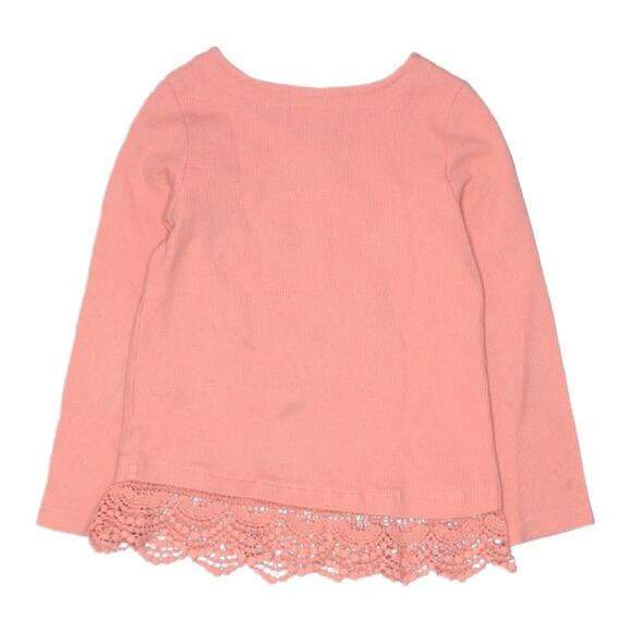 Lucky Brand Long Sleeve Thermal Graphic Top Girls Size 5 - Picture 2 of 3